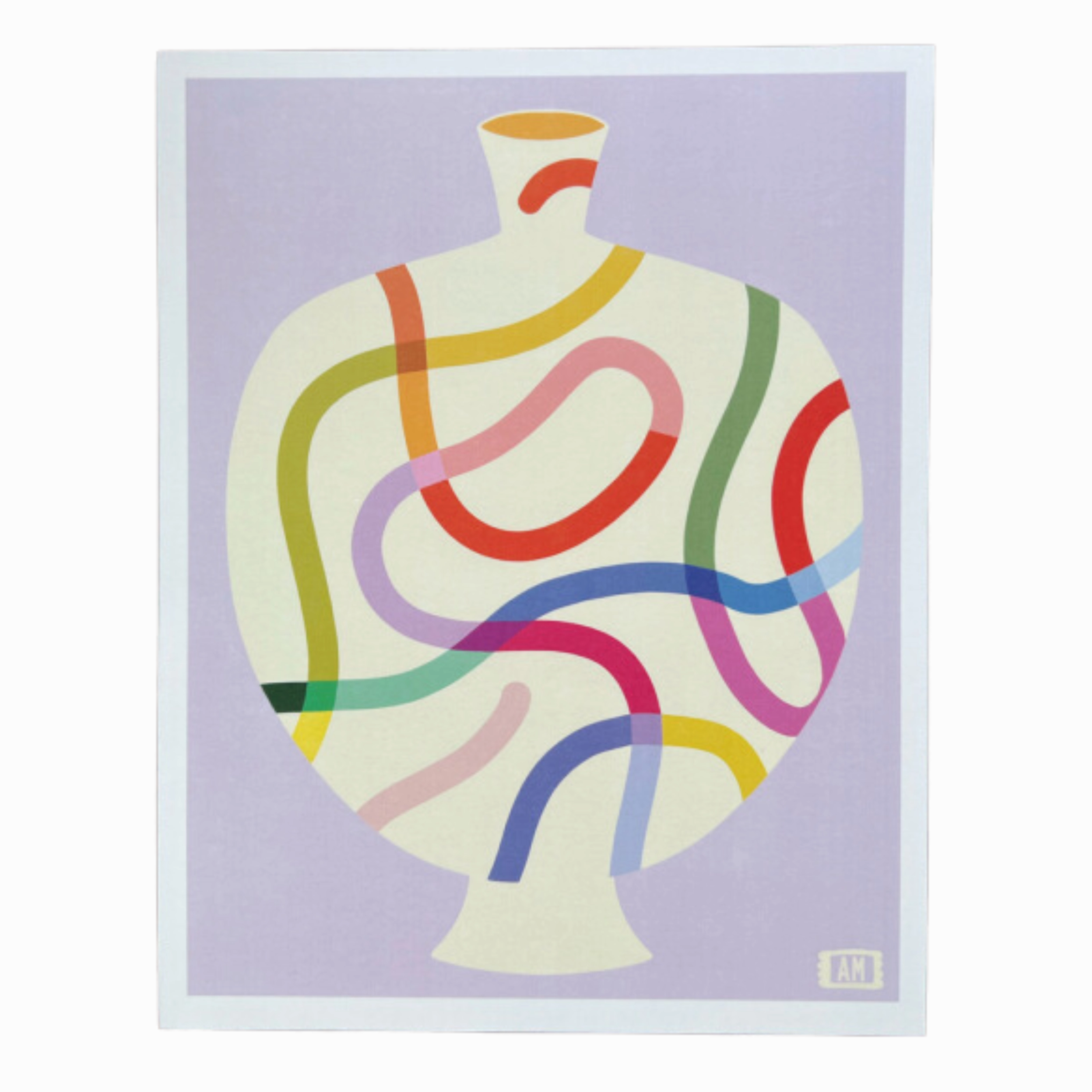 HAPPY LITTLE SQUIGGLES minimalist art object  