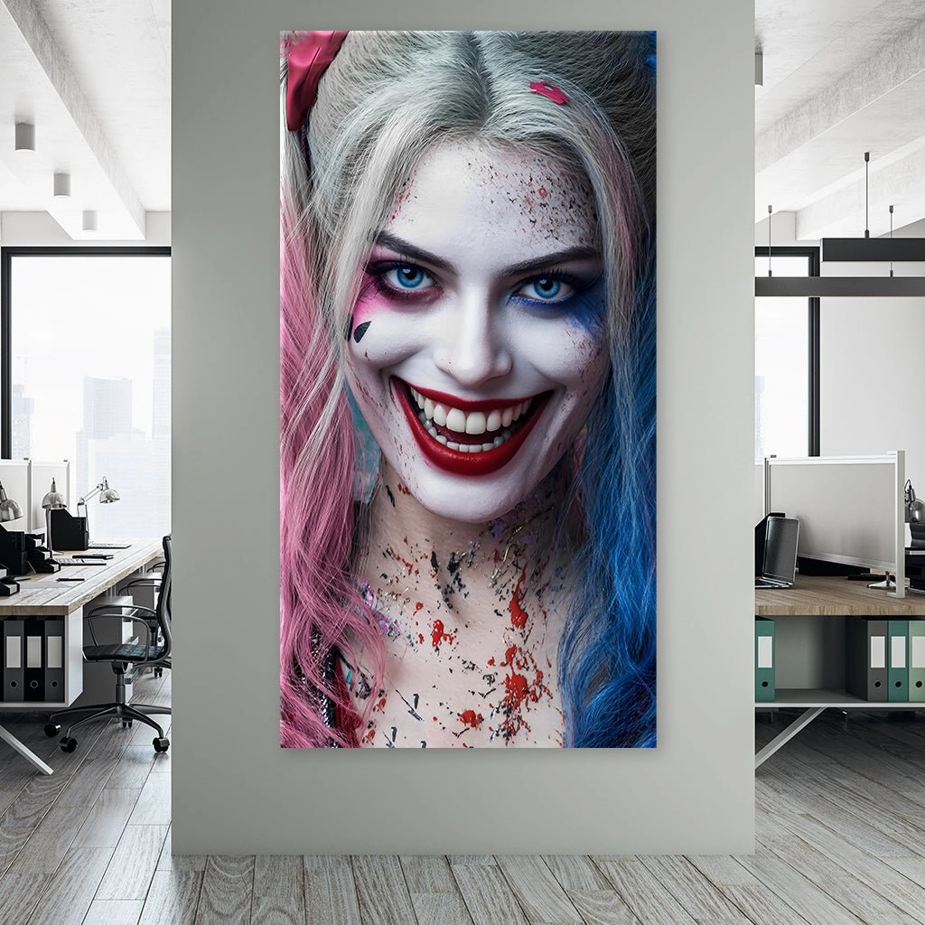 Harley's Joker Smile by Dj vu