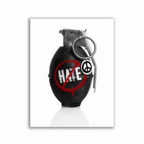 Hate Blows by David Drake framed mural artwork