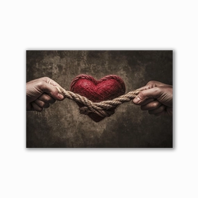 Heart Bond by Catill framed mural artwork