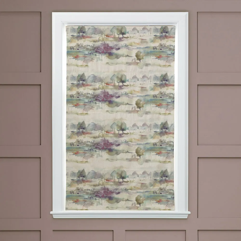 Heather Moors Printed Cotton Made to Measure Roman Blinds Natural