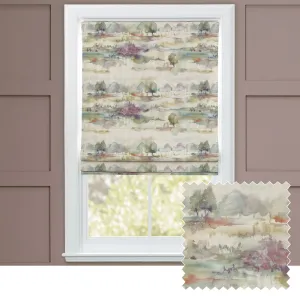 Heather Moors Printed Cotton Made to Measure Roman Blinds Natural modern fashion rug  