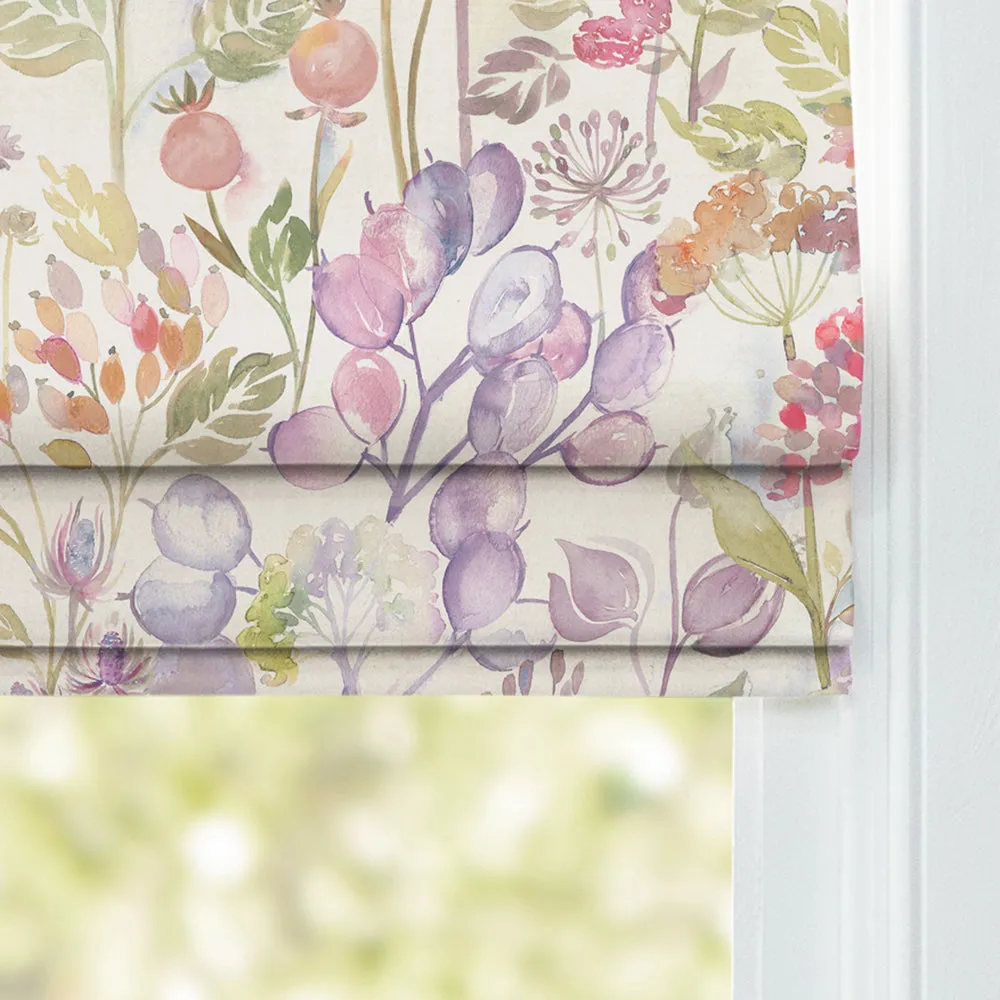 Hedgerow Printed Linen Made to Measure Roman Blinds Autumn