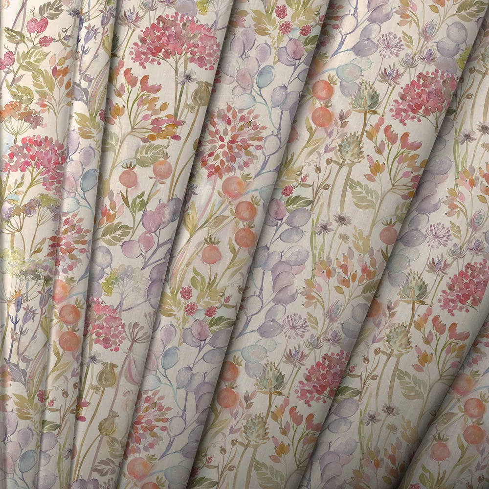 Hedgerow Printed Linen Made to Measure Roman Blinds Autumn
