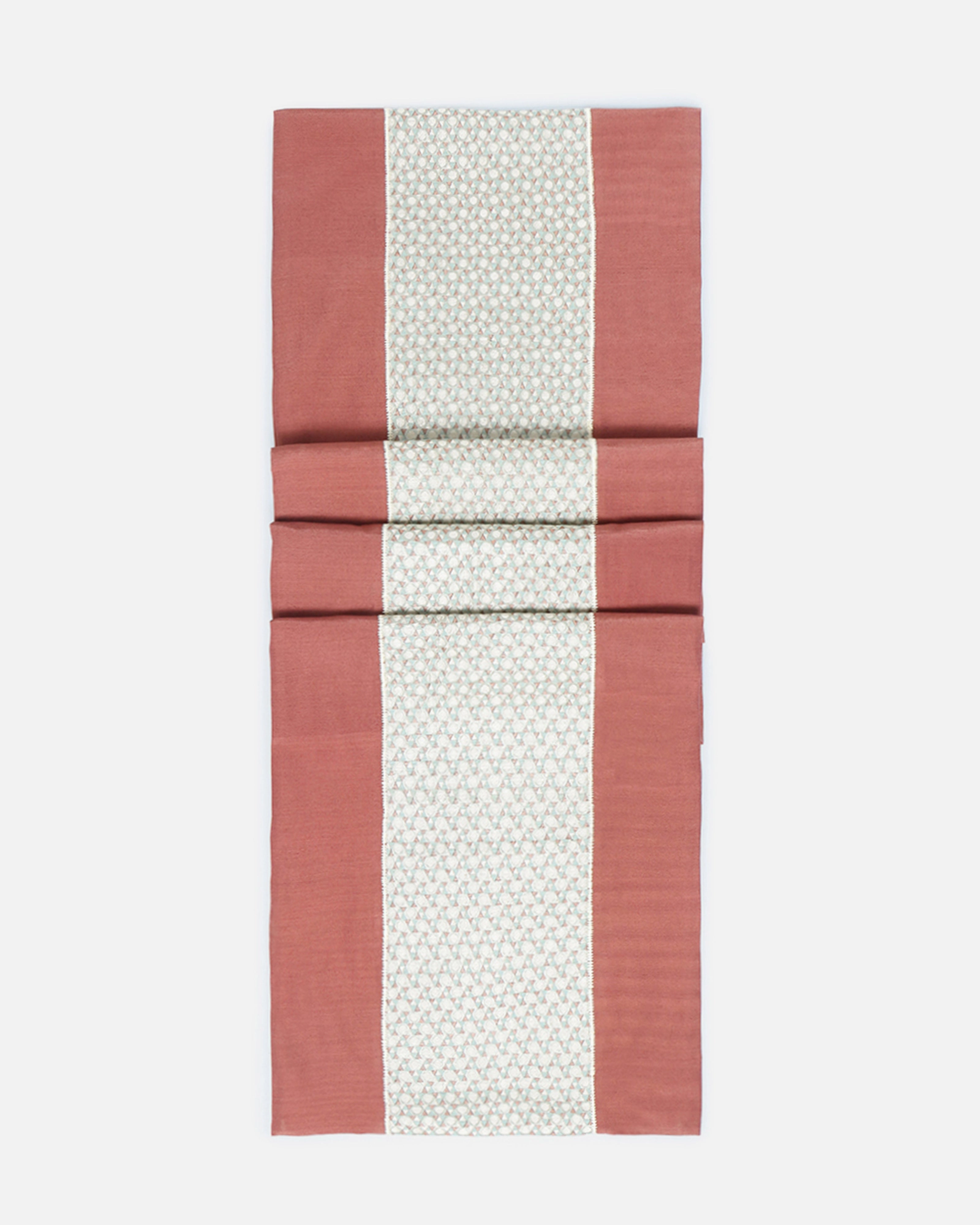 Heja Satin Brocade Silk Cotton Table Runner ceramic table ornament