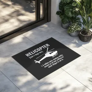 Helicopter [Noun] Designed Door Mats door entrance rug