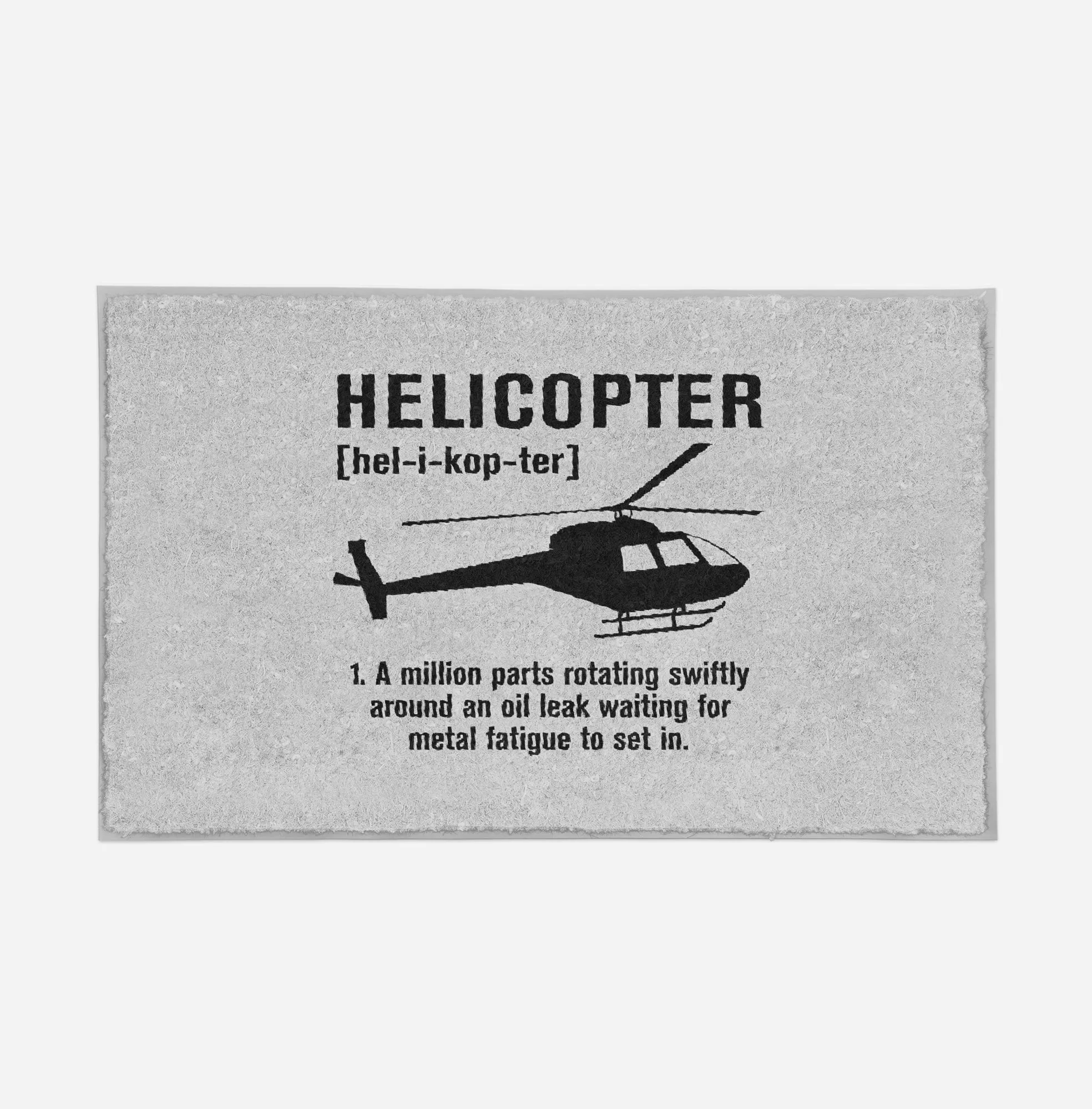 Helicopter [Noun] Designed Door Mats