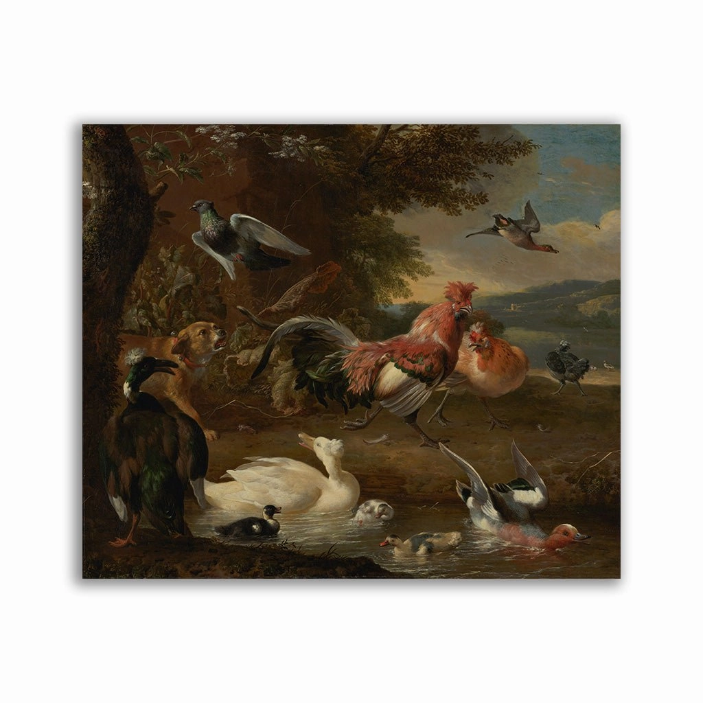 Hen House framed mural artwork