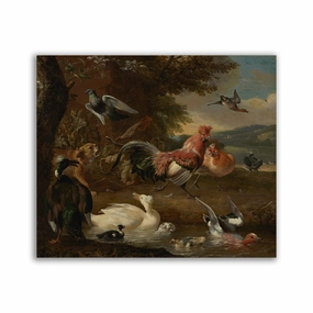 Hen House framed mural artwork