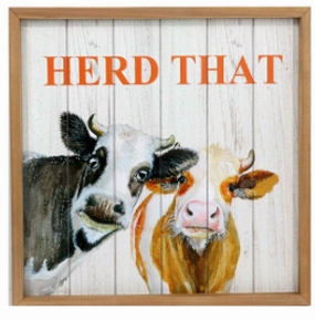 Herd That Wood Wall sign wall pendant decor