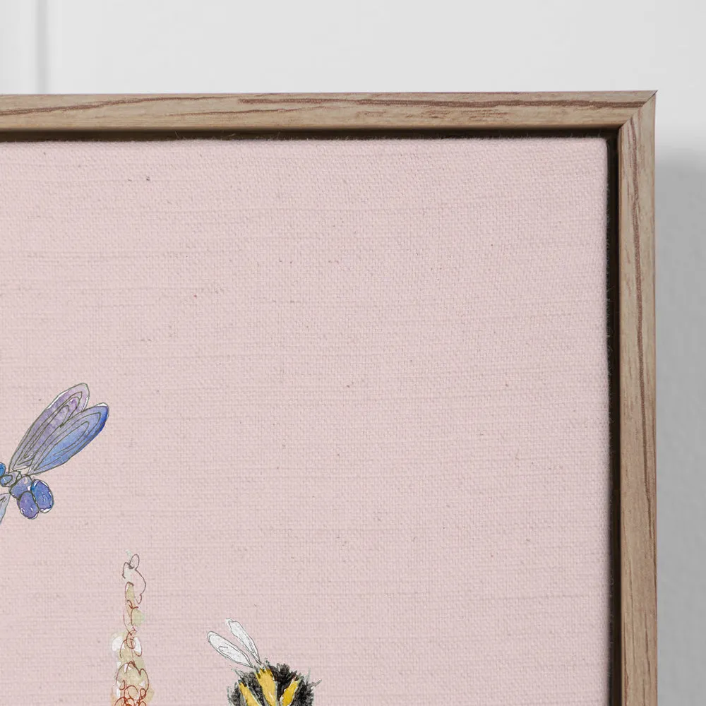 Hermione Framed Canvas Blush