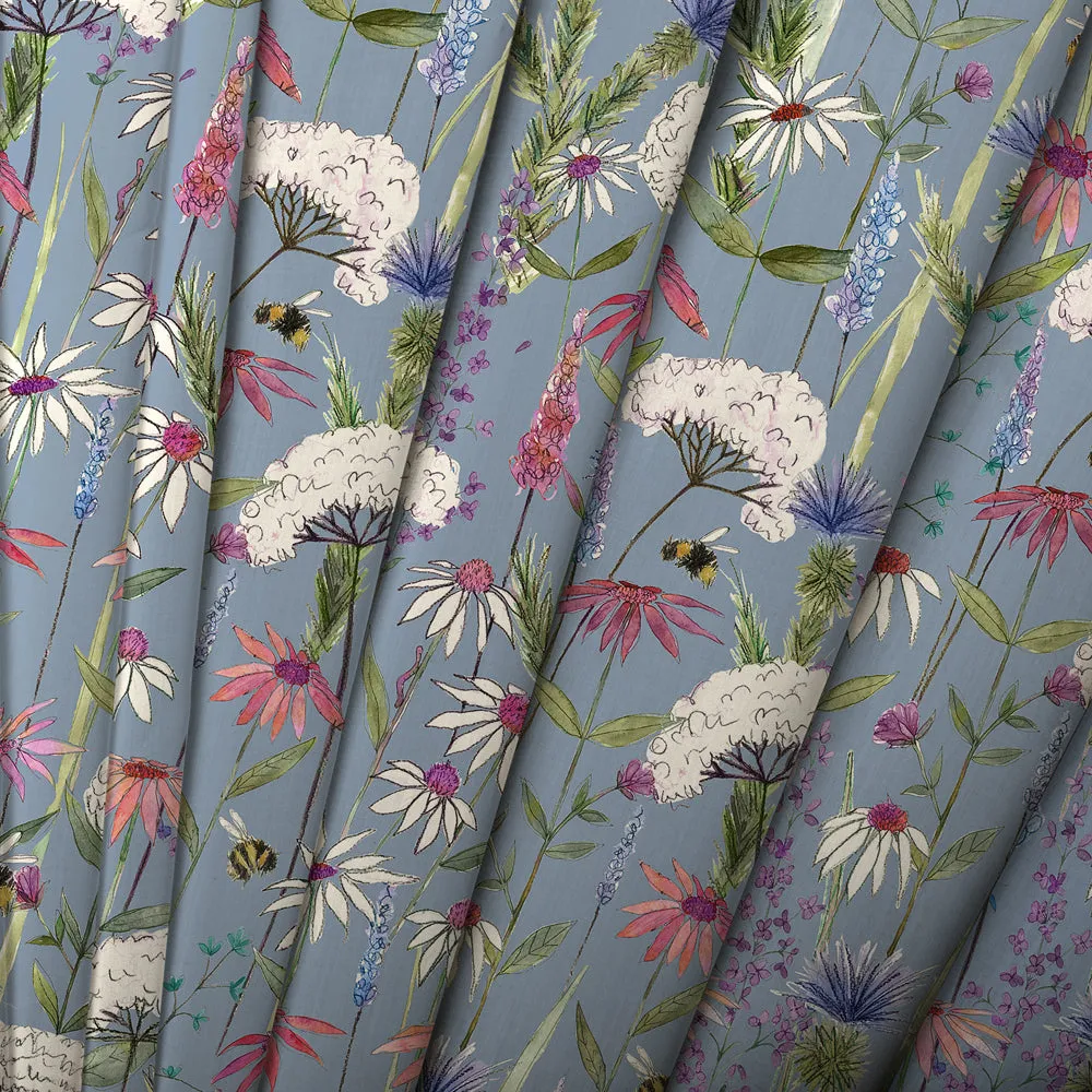 Hermione Printed Cotton Made to Measure Roman Blinds Bluebell
