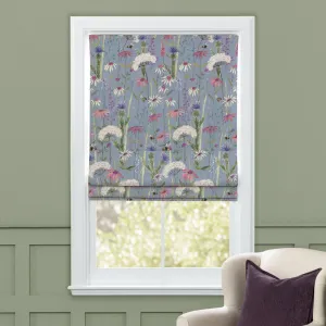 Hermione Printed Cotton Made to Measure Roman Blinds Bluebell modern fashion rug  