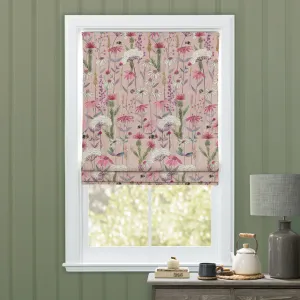 Hermione Printed Cotton Made to Measure Roman Blinds Blush modern fashion rug  