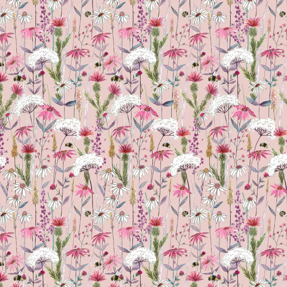 Hermione Printed Cotton Made to Measure Roman Blinds Blush