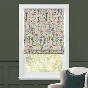 Hermione Printed Cotton Made to Measure Roman Blinds Natural modern fashion rug  