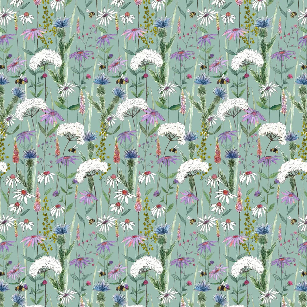 Hermione Printed Cotton Made to Measure Roman Blinds Verde