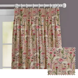 Hermione Printed Made to Measure Curtains Blush modern fashion rug  
