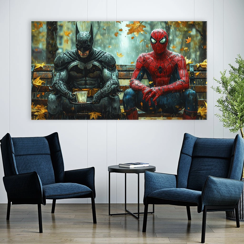 Heroes on Bench by Catill