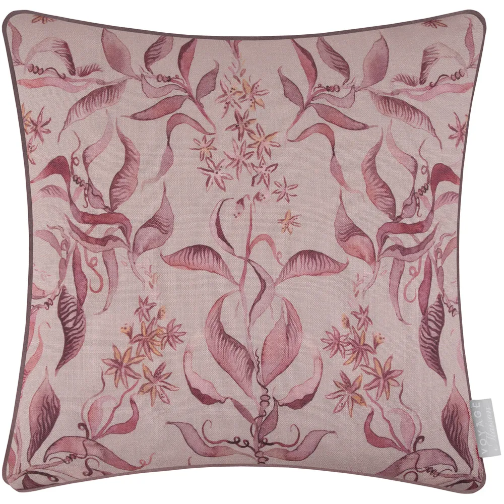 Hettie Printed Piped Cushion Posie