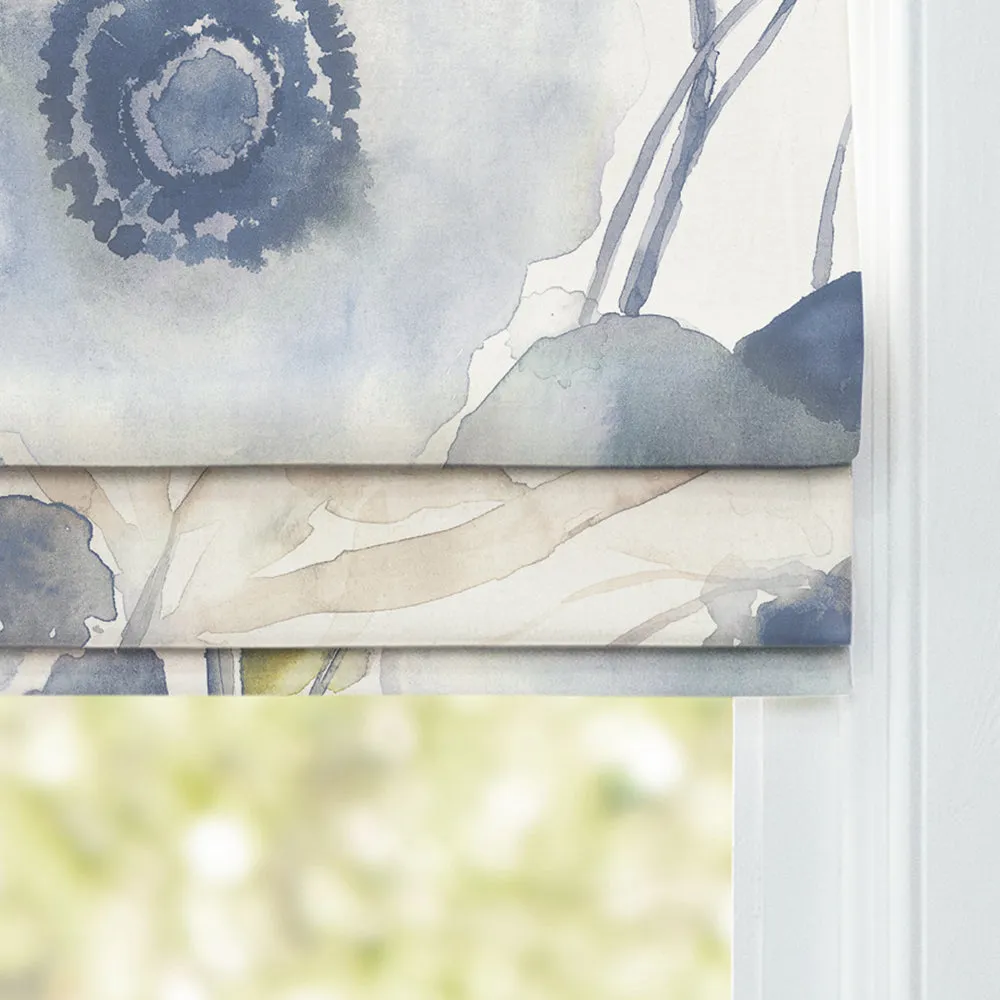Hibbertia Printed Cotton Made to Measure Roman Blinds Crocus