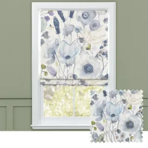 Hibbertia Printed Cotton Made to Measure Roman Blinds Crocus chic floor carpet  