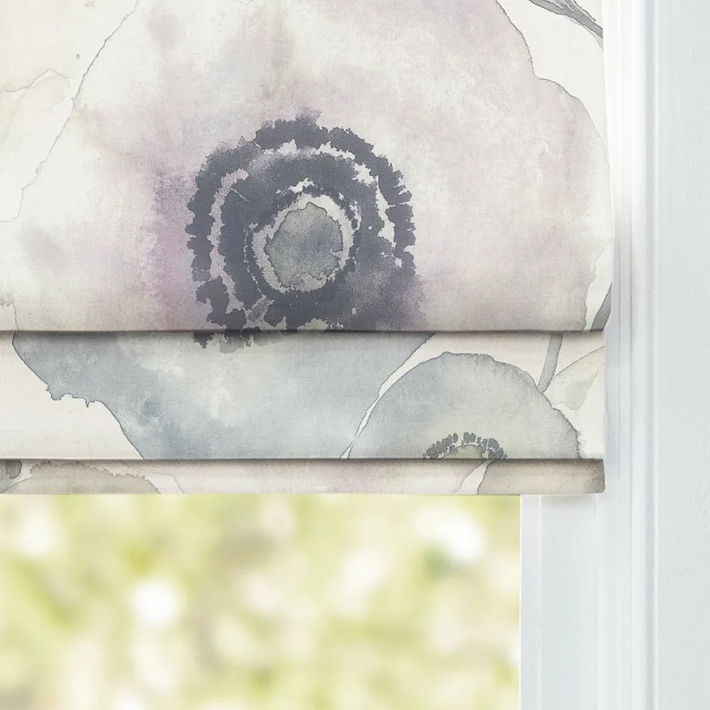 Hibbertia Printed Cotton Made to Measure Roman Blinds Haze/Cream