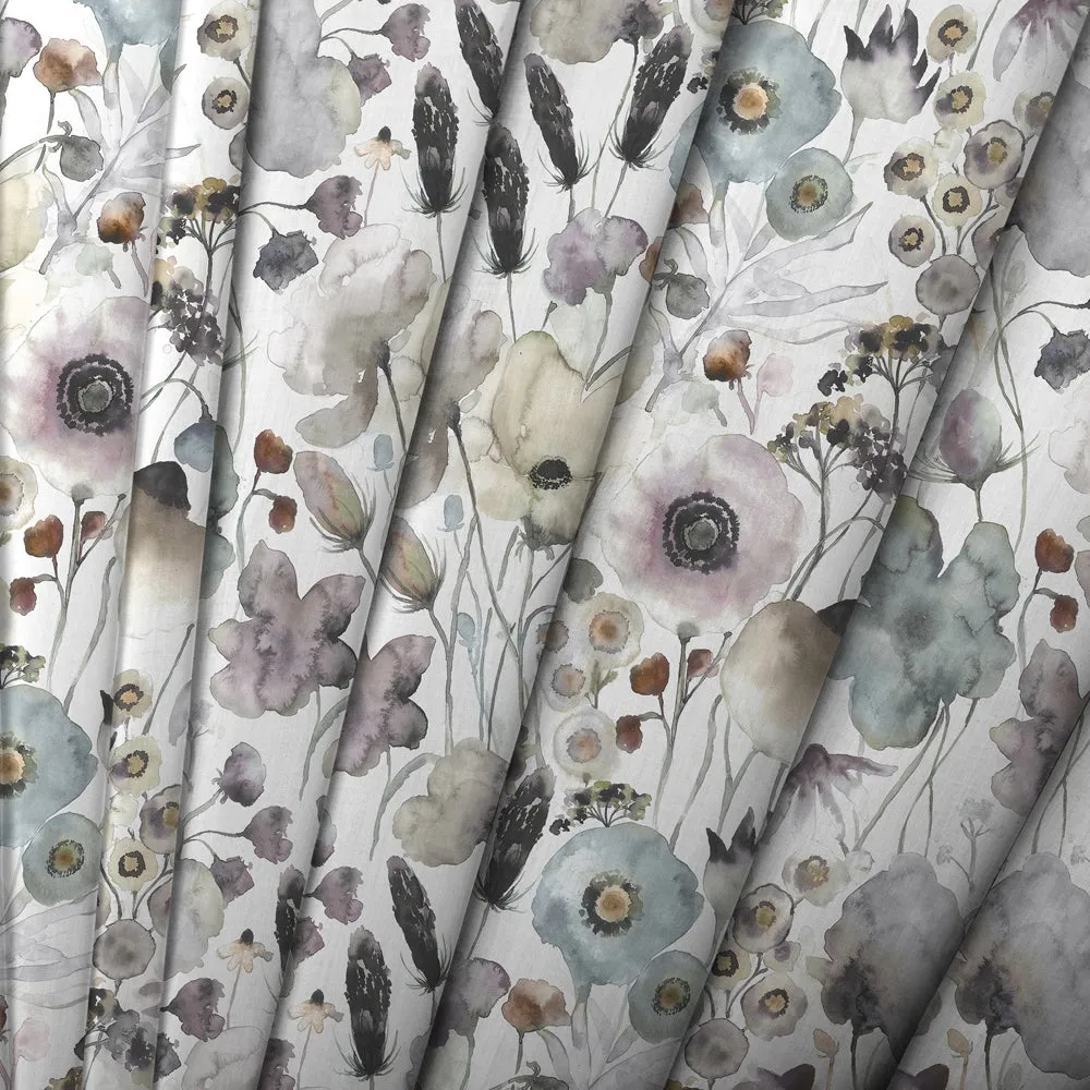 Hibbertia Printed Cotton Made to Measure Roman Blinds Haze/Cream