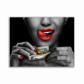High Rollin Black by David Drake framed mural artwork