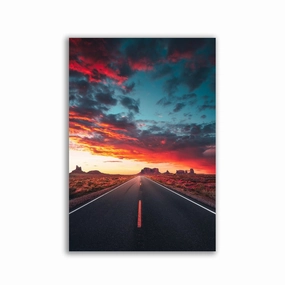 Highway of Fire by Calibreus framed mural artwork