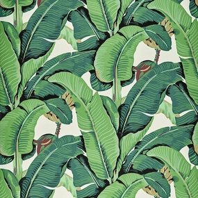 Hinson Green Palm Wallpaper in Wide Width paper wall covering