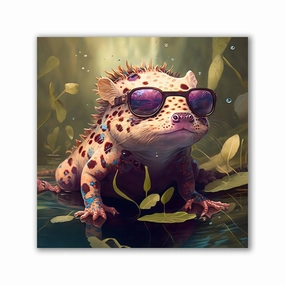 Hipster Gills by Affengeile Intelligence framed mural artwork
