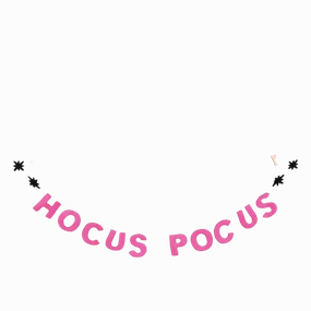 Hocus Pocus Felt Garland minimalist art object  