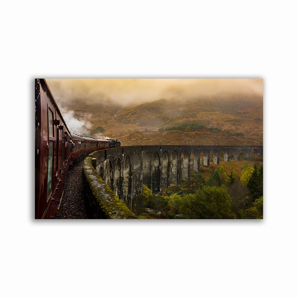 Hogwart's Express framed mural artwork