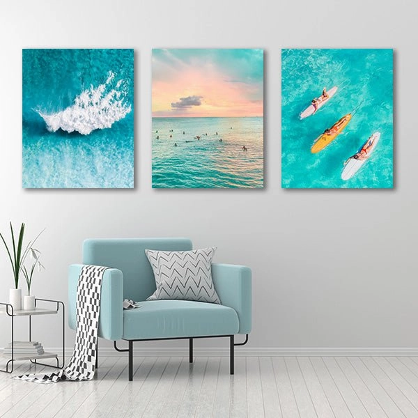 Holiday Feeling - Triptych by Jessica Loiterton 