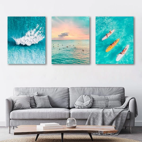 Holiday Feeling - Triptych by Jessica Loiterton 