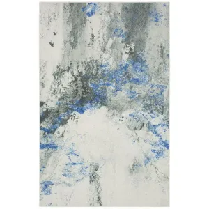 HOLLIE 5' X 8', Area Rug, Blue/Gray neutral everyday carpet