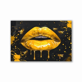 Honey Lips No2 by Himmelmiez framed mural artwork