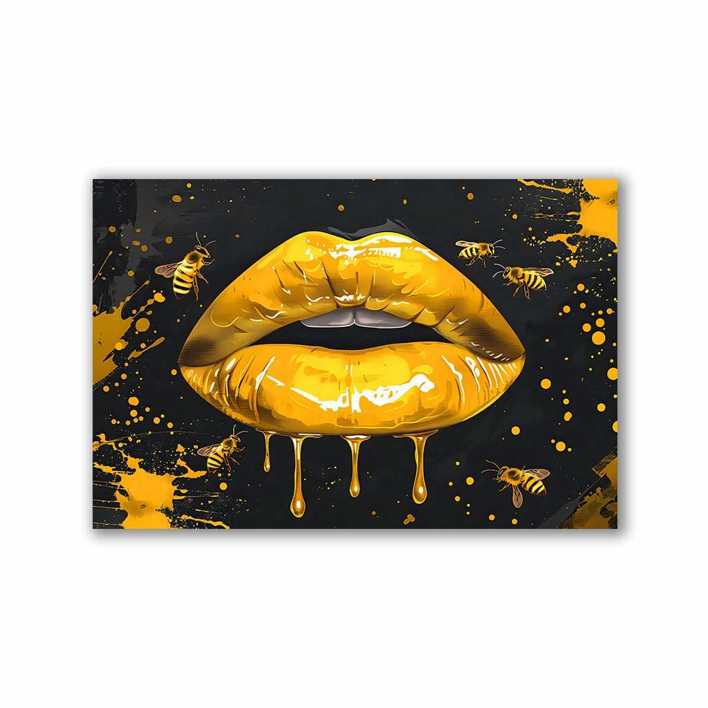Honey Lips No2 by Himmelmiez framed mural artwork