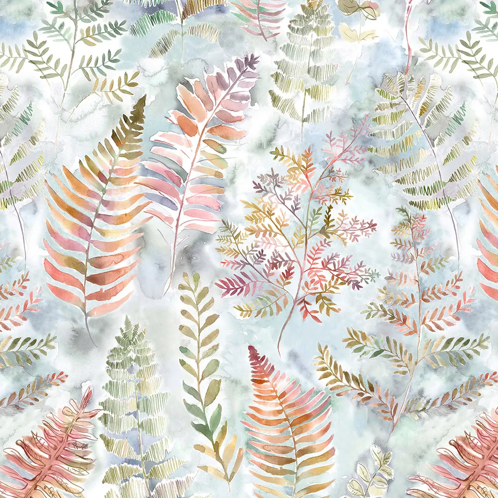 Honister Printed Cotton Made to Measure Roman Blinds Russett