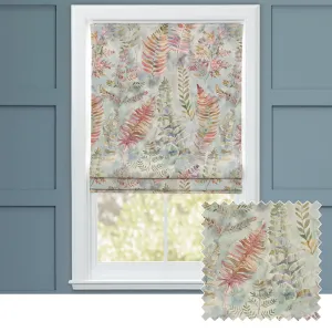 Honister Printed Cotton Made to Measure Roman Blinds Russett chic floor carpet  