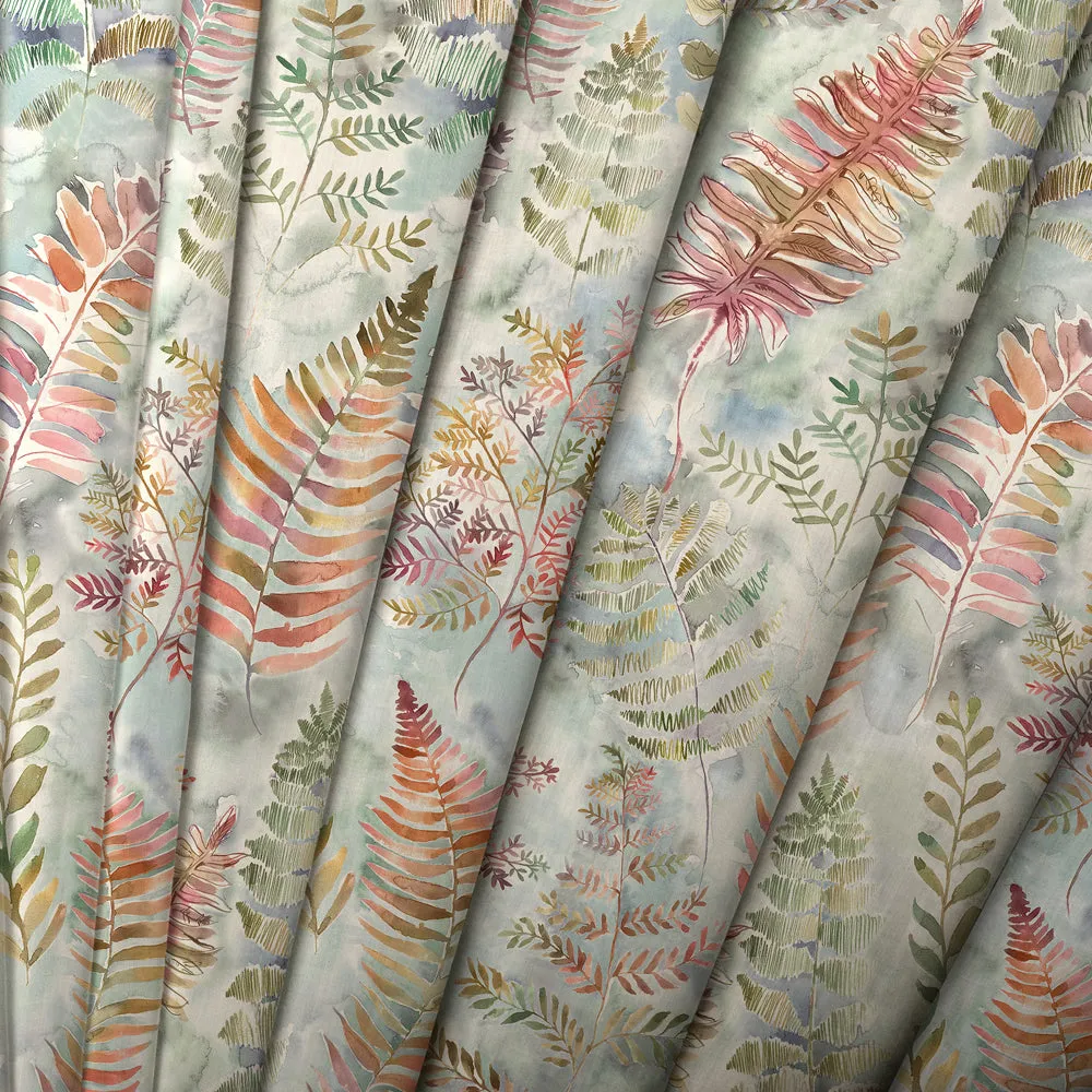 Honister Printed Cotton Made to Measure Roman Blinds Russett