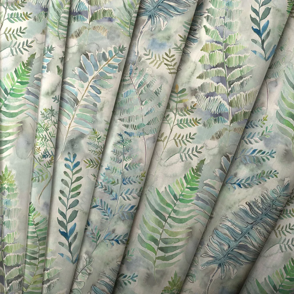 Honister Printed Cotton Made to Measure Roman Blinds Teal