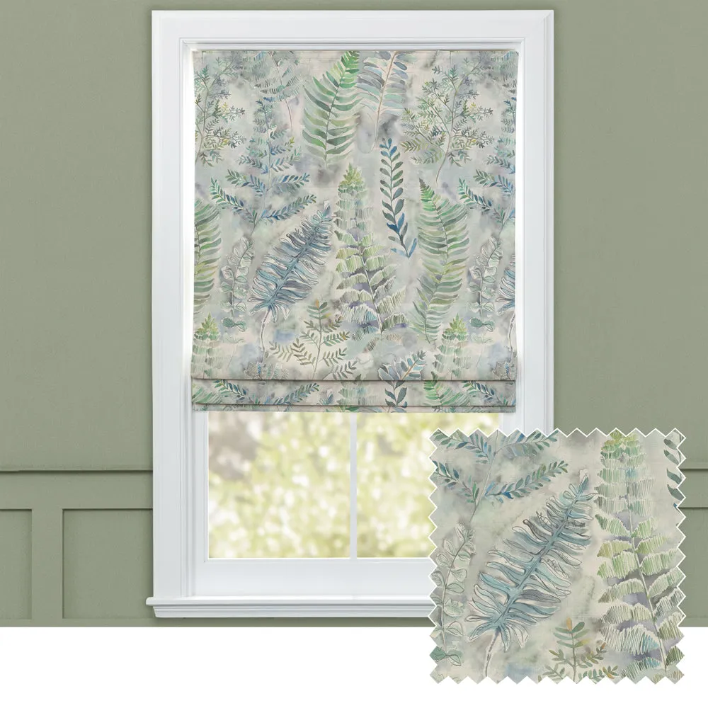 Honister Printed Cotton Made to Measure Roman Blinds Teal modern fashion rug  
