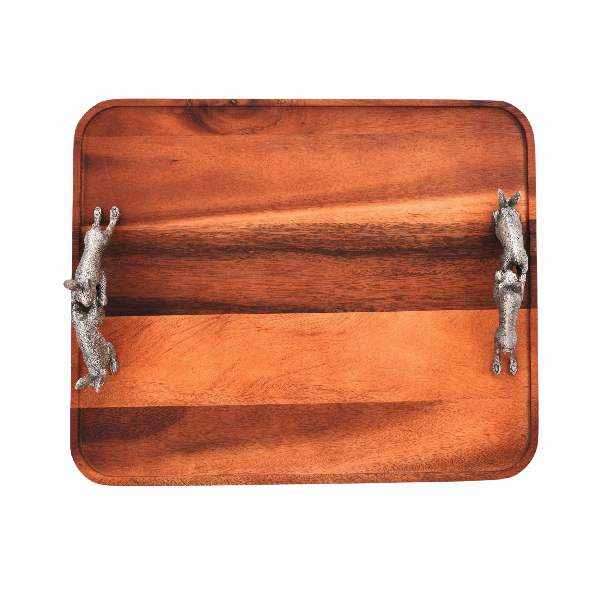 Hopping Bunny Wood Tray