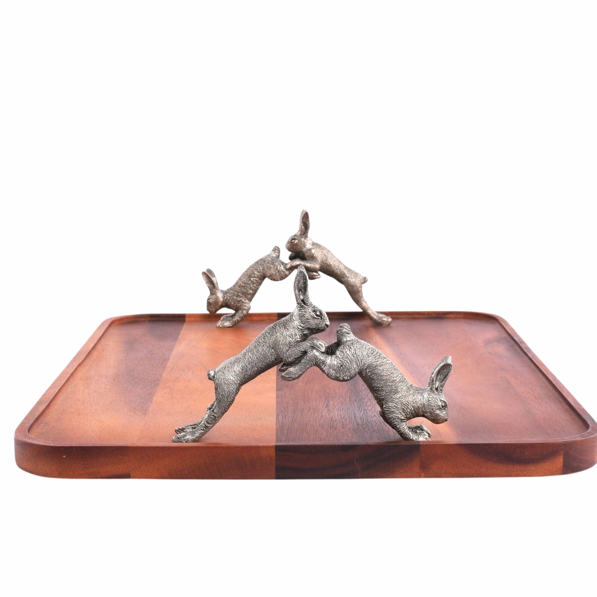 Hopping Bunny Wood Tray