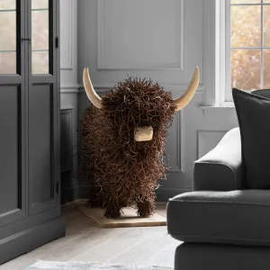 Howard Hand Crafted Wooden Sculpture Brown modern fashion rug  