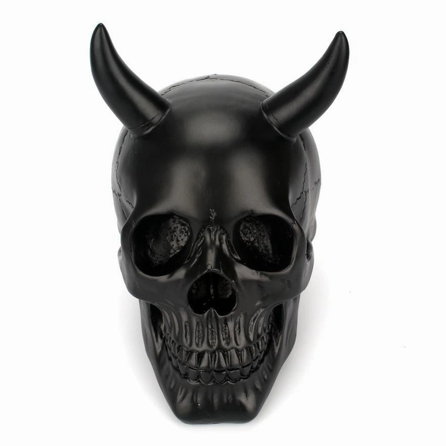 Human Skull Resin Replica ceramic table ornament
