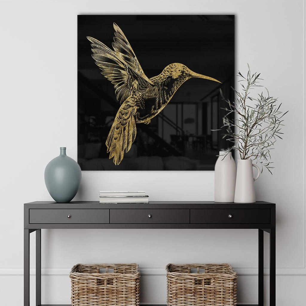 Humming-Bird Gold on Acrylic 
