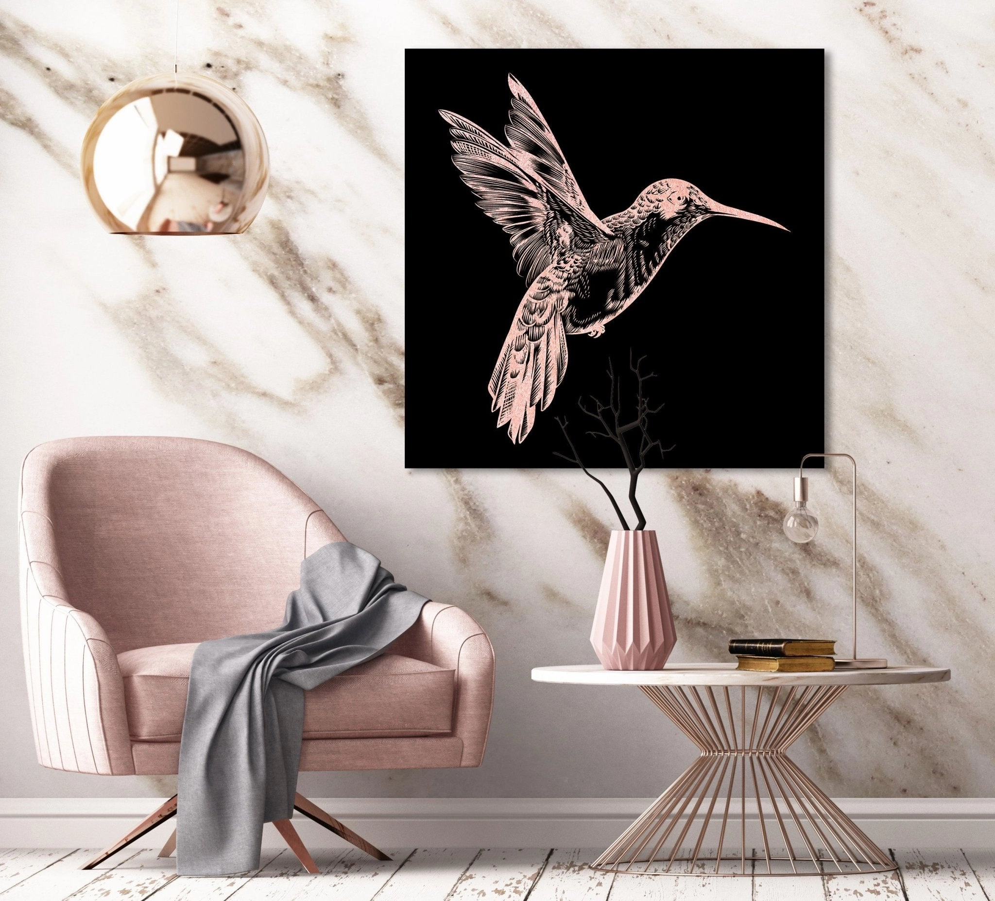 Hummingbird Ros on Acrylic